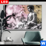 Wechselmotiv Dia Buddha In Stiller Harmonie Querformat Produktvorschau mit dem Bild Buddha in stiller Harmonie im Format Querformat.