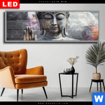 Wechselmotiv Dia Buddha Kosmische Gelassenheit Panorama Produktvorschau mit dem Bild Buddha - Kosmische Gelassenheit im Format Panorama.