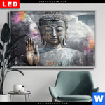 Wechselmotiv Dia Buddha Kosmische Gelassenheit Querformat Produktvorschau mit dem Bild Buddha - Kosmische Gelassenheit im Format Querformat.