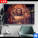 Wechselmotiv Dia Buddha Lotusbluete Querformat Produktvorschau mit dem Bild Buddha & Lotusblüte im Format Querformat.