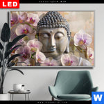 Wechselmotiv Dia Buddha Orchideen Querformat Produktvorschau mit dem Bild Buddha & Orchideen im Format Querformat.