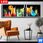 Wechselmotiv Dia Bunte Cocktailtraeume Panorama Produktvorschau mit dem Bild Bunte Cocktailträume im Format Panorama.