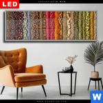 Wechselmotiv Dia Bunte Gewuerze Panorama Produktvorschau mit dem Bild Bunte Gewürze im Format Panorama.