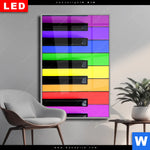 Wechselmotiv Dia Bunte Klaviertasten Hochformat Produktvorschau mit dem Bild Bunte Klaviertasten im Format Hochformat.