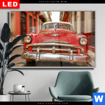 Wechselmotiv Dia Bunte Vintage Oldtimer Querformat Produktvorschau mit dem Bild Bunte vintage Oldtimer im Format Querformat.