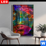 Wechselmotiv Dia Bunter Buddha Hochformat Produktvorschau mit dem Bild Bunter Buddha im Format Hochformat.