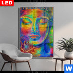 Wechselmotiv Dia Bunter Buddha No 2 Hochformat Produktvorschau mit dem Bild Bunter Buddha No.2 im Format Hochformat.