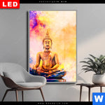 Wechselmotiv Dia Bunter Buddha No 3 Hochformat Produktvorschau mit dem Bild Bunter Buddha No.3 im Format Hochformat.