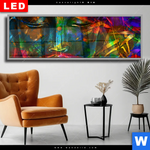 Wechselmotiv Dia Bunter Buddha Panorama Produktvorschau mit dem Bild Bunter Buddha im Format Panorama.