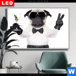 Wechselmotiv Dia Cooler Mops Mit Martini Querformat Produktvorschau mit dem Bild Cooler Mops mit Martini im Format Querformat.