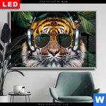 Wechselmotiv Dia Cooler Tiger Querformat Produktvorschau mit dem Bild Cooler Tiger im Format Querformat.