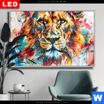 Wechselmotiv Dia Der Loewe Urban Style Querformat Produktvorschau mit dem Bild Der Löwe - Urban Style im Format Querformat.