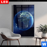 Wechselmotiv Dia Die Erde Hochformat Produktvorschau mit dem Bild Die Erde im Format Hochformat.