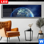 Wechselmotiv Dia Die Erde Panorama Produktvorschau mit dem Bild Die Erde im Format Panorama.