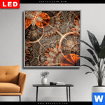 Wechselmotiv Dia Digitale Blumen No 2 Quadrat Produktvorschau mit dem Bild Digitale Blumen No.2 im Format Quadrat.