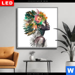 Wechselmotiv Dia Doppelbelichtung Portraet Einer Afrikanischen Frau Quadrat Produktvorschau mit dem Bild Doppelbelichtung Porträt einer afrikanischen Frau im Format Quadrat.