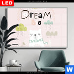 Wechselmotiv Dia Dream Big Eisbaer Querformat Produktvorschau mit dem Bild Dream Big Eisbär im Format Querformat.