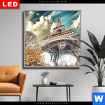 Wechselmotiv Dia Eifelturm In Paris Quadrat Produktvorschau mit dem Bild Eifelturm in Paris im Format Quadrat.