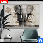 Wechselmotiv Dia Elefant Bricht Durch Mauer Querformat Produktvorschau mit dem Bild Elefant bricht durch Mauer im Format Querformat.