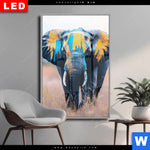 Wechselmotiv Dia Elefant Farben Der Wildnis Hochformat Produktvorschau mit dem Bild Elefant - Farben der Wildnis im Format Hochformat.