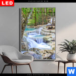 Wechselmotiv Dia Exotischer Wasserfall Hochformat Produktvorschau mit dem Bild Exotischer Wasserfall im Format Hochformat.