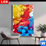 Wechselmotiv Dia Farbe Im Wasser Bunt Hochformat Produktvorschau mit dem Bild Farbe im Wasser - bunt im Format Hochformat.