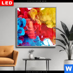 Wechselmotiv Dia Farbe Im Wasser Bunt Quadrat Produktvorschau mit dem Bild Farbe im Wasser - bunt im Format Quadrat.