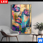 Wechselmotiv Dia Farbexplosion Portraet Florence Hochformat Produktvorschau mit dem Bild Farbexplosion - Porträt Florence im Format Hochformat.