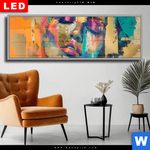 Wechselmotiv Dia Farbexplosion Portraet Florence Panorama Produktvorschau mit dem Bild Farbexplosion - Porträt Florence im Format Panorama.