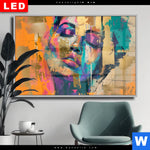 Wechselmotiv Dia Farbexplosion Portraet Florence Querformat Produktvorschau mit dem Bild Farbexplosion - Porträt Florence im Format Querformat.