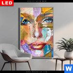 Wechselmotiv Dia Farbexplosion Portraet Nova Hochformat Produktvorschau mit dem Bild Farbexplosion - Porträt Nova im Format Hochformat.