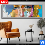 Wechselmotiv Dia Farbexplosion Portraet Nova Panorama Produktvorschau mit dem Bild Farbexplosion - Porträt Nova im Format Panorama.