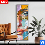 Wechselmotiv Dia Farbexplosion Portraet Nova Schmal Produktvorschau mit dem Bild Farbexplosion - Porträt Nova im Format Schmal.