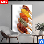 Wechselmotiv Dia Farbige Gewuerze Auf Holzloeffel Hochformat Produktvorschau mit dem Bild Farbige Gewürze auf Holzlöffel im Format Hochformat.