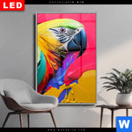 Wechselmotiv Dia Federn Papagei Hochformat Produktvorschau mit dem Bild Federn Papagei im Format Hochformat.