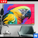 Wechselmotiv Dia Federn Papagei Querformat Produktvorschau mit dem Bild Federn Papagei im Format Querformat.