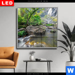 Wechselmotiv Dia Felsenbach Im Regenwald Quadrat Produktvorschau mit dem Bild Felsenbach im Regenwald im Format Quadrat.