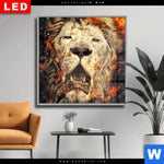 Wechselmotiv Dia Feuer Loewe Quadrat Produktvorschau mit dem Bild Feuer Löwe im Format Quadrat.