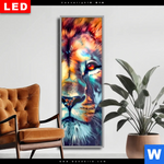 Wechselmotiv Dia Floraler Loewe Schmal Produktvorschau mit dem Bild Floraler Löwe im Format Schmal.