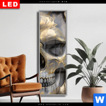 Wechselmotiv Dia Floraler Totenschaedel Schmal Produktvorschau mit dem Bild Floraler Totenschädel im Format Schmal.