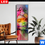 Wechselmotiv Dia Florales Frauenportraet Rosalie Schmal Produktvorschau mit dem Bild Florales Frauenporträt - Rosalie im Format Schmal.