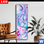 Wechselmotiv Dia Fluid Art Bubbless Aquamarin Schmal Produktvorschau mit dem Bild Fluid Art - Bubbless Aquamarin im Format Schmal.