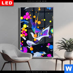 Wechselmotiv Dia Fluid Art Bubbless Neon Hochformat Produktvorschau mit dem Bild Fluid Art - Bubbless Neon im Format Hochformat.