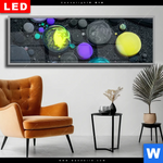 Wechselmotiv Dia Fluid Art Bubbless No 1 Panorama Produktvorschau mit dem Bild Fluid Art - Bubbless No.1 im Format Panorama.