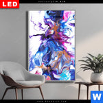 Wechselmotiv Dia Fluid Art Floral Hochformat Produktvorschau mit dem Bild Fluid Art Floral im Format Hochformat.