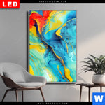 Wechselmotiv Dia Fluid Art Floral No 2 Hochformat Produktvorschau mit dem Bild Fluid Art Floral No.2 im Format Hochformat.