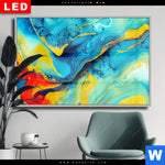 Wechselmotiv Dia Fluid Art Floral No 2 Querformat Produktvorschau mit dem Bild Fluid Art Floral No.2 im Format Querformat.