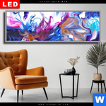 Wechselmotiv Dia Fluid Art Floral Panorama Produktvorschau mit dem Bild Fluid Art Floral im Format Panorama.