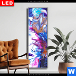 Wechselmotiv Dia Fluid Art Floral Schmal Produktvorschau mit dem Bild Fluid Art Floral im Format Schmal.