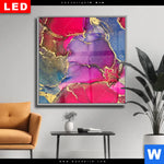 Wechselmotiv Dia Fluid Art Fruehlingszauber Quadrat Produktvorschau mit dem Bild Fluid Art Frühlingszauber im Format Quadrat.